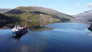 A ship came by while I was working with the drone