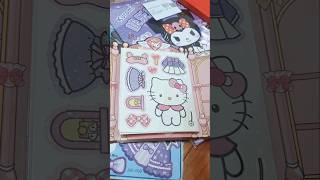 Unbox Hello Kitty and her friends paperdoll #kuromi #sanrio #paperdoll #paperhouse