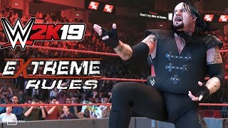 WWE 2K19 | Extreme Rules- A Brother's Take down| THE UNDERTAKER '99 VS KANE '98