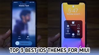 Top 3 best iOS themes for Miui Devices | 2021 Top Miui Themes | Assistive touch | iOS boot animation