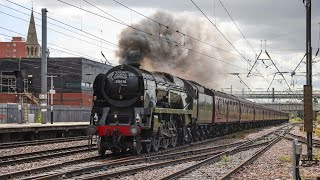 35018 British India Line Speeds Through Doncaster!