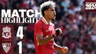 HIGHLIGHTS: Luis Diaz double & a Jota screamer! Liverpool 4-1 Sevilla | Pre-Season 2024