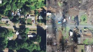 Oregon Forest Damage Before and After