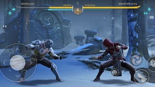 SHADOW FIGHT 4 ARENA GAME PLAY. IRONCLAD VS SMARTER FOOL FIGHTING VIDEO.