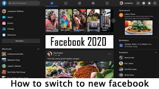 How to Switch to New Facebook || Facebook 2020