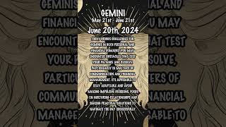 June 20th, 2024 #GeminiHoroscope #dailyhoroscope  #dailyastrologyhoroscope #zodiac  #zodiacuniverse