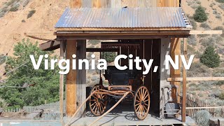 Tour of Virginia City NV from the sky