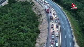 Caótico Tráfico en la Autopista Mérida - Cancún