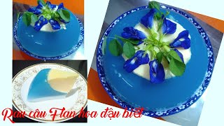 Hướng dẫn làm Rau Câu Flan Hoa Đậu Biết