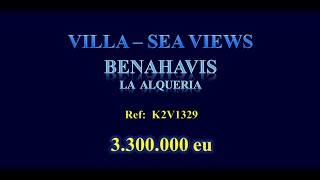 property for sale spain   villa   sea views   benahavis   la alqueria  3 300 000 eu