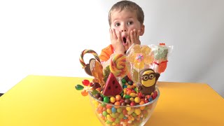 Учим цвета с цветными конфетами. Видео для детей learn colors with candies