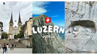 Luzern🦁, Switzerland🇨🇭| Pilatus / Toboggan Run / Löwendenkmal / Kapellbrücke / Old Swiss House