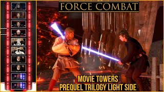 FORCE COMBAT STAR WARS FIGHTING GAME: MOVIE TOWERS PREQUEL TRILOGY (LIGHT SIDE)