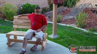 How to make a Park Bench with a Reclined Seat Ver. 3