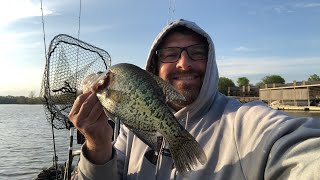 Livescoping crappie with Fat Slabs Guide Service