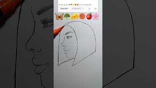 How to paint girl hair #hair #painting #craft #drawing #art #satisfying #satisfyingvideo #trending