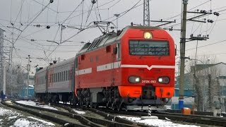 Электровоз ЭП2К-093 с поездом №207 Новокузнецк - Владивосток