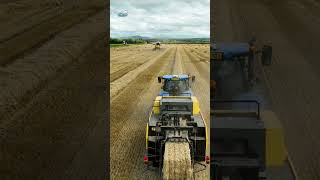 Baling and combining the last of the field #arimagery #farming #agriculture