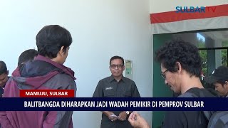 PJ GUBERNUR SIDAK! BALITBANGDA DIHARAPKAN JADI 'THINK TANK' DI PEMPROV SULBAR