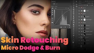 Micro Dodge Burn Skin Retouching in Photoshop