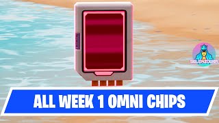 Fortnite All Week 1 Omni Chips Locations Guide | Fortnite Omni Sword Quests