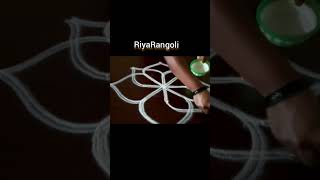 pillaiyar chaturthi kolam simple rangoli 1 minute kolam #muggulu #Rangoli...#shorts