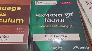 kurukshetra university b.ed 1st year ki exam books and paper 2024