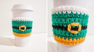 Crochet Elf Cozy (Christmas Cup Cozy | Mug Cozy | Coffee Sleeve)