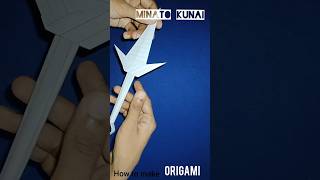 How to make a paper minato kunai || #papercraft #how #origami #minato #craft #origamipapercraft