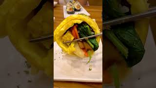 Egg Wrapped Kimbap Rice Roll #shortsvideo #youtubeshorts #shorts #short #shortvideo #streetfood