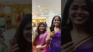 Cine celebrity Monisha blessy vibgyor events #wedding #zimikkikammal #monishablessy #shortsfeed