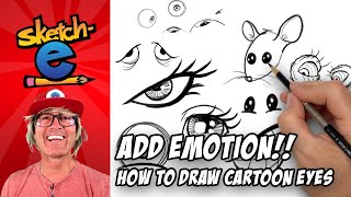 What you don't know about eyes. How to draw eyes-- expressive eyes! The cartoon way with Sketch-e!