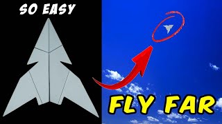 How to make a Paper Airplane that flies long and far - Taper Paper Plane