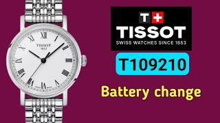 How to change the battery Tissot T109.210.11 watch