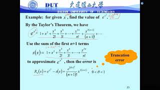 1.1 Error analysis Error | Matrix and Numerical Analysis