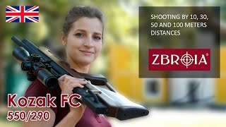 Kozak FC. Shooting by 10, 30, 50 and 100 meters distances