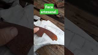 Faca artesanal  caseira veja  #feca