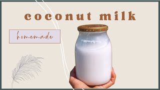 Homemade COCONUT MILK in 5 minutes *save money* + 3 recipes how to use it {so simple}