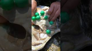 Pearls in Oyster || #short #shortvideo #gemstone #quartz #shorts #stone