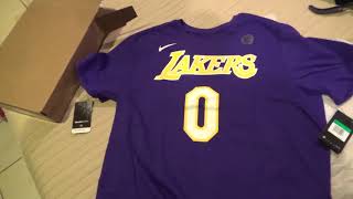 Los Angeles Lakers Kyle Kuzma Player Shirt Unboxing/Review