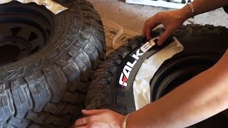 COMO PONER LETRAS EN NEUMATICOS SIN PINTURA - NUEVAS LLANTAS OFFROAD