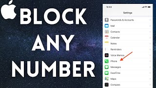 How To BLOCK Any Number On iPhone - Block iPhone Number (2021)