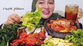 LALAPAN MENTAH JENGKOL MUDA BAWANG MERAH MENTAH || AYAM PENYET TERONG BALADO#lalapanmentah