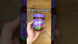 Milka Lava Cake🤤🍫🥄#shorts #viralvideo #food #cake #recipe #cake #milkachocolate