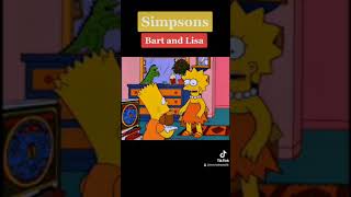 Simpsons, Bart and Lisa arguing #shorts