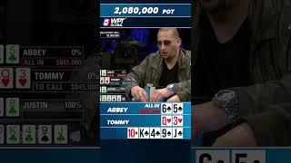 Tommy's Bold Bluff - Will He Outplay a Double Flush? #shorts