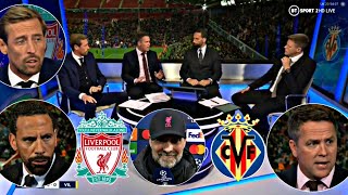 Liverpool vs Villareal 2-0 Post Match Analysis by Rio Ferdinand, Michael Owen and Peter Crouch | UCL