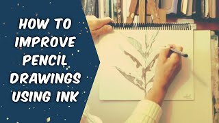 How to Improve Pencil Drawings with Ink