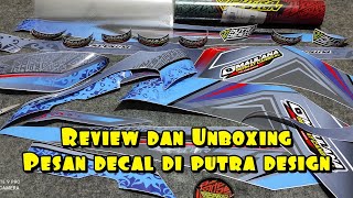 Review dan Unboxing pesan decal di putra design