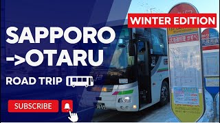 Diaries of a Happy Feet :🚗 Road Trip How to visit Otaru City from Sapporo by Bus Japan 🇯🇵🗾 [4K]